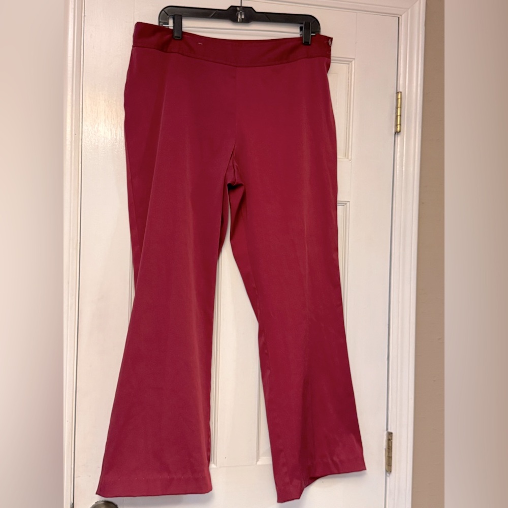 Elegant‎ Crimson Straight Leg Women's Pants
